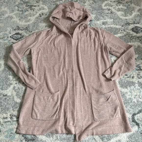 Barefoot Dreams Hooded Sweater Cardigan - Picture 1 of 7